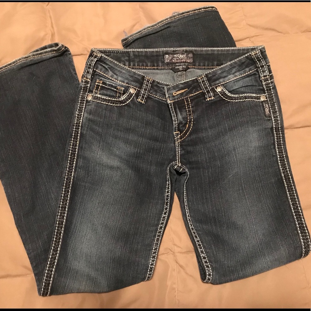 EUC Silver Frances 22” Jeans, Size W29/L33